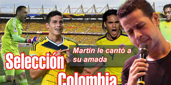 El día en que Martín Elías le cantó su amada selección Colombia
