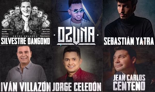 Nómina de artistas que estará presente en el festival vallenato 2019