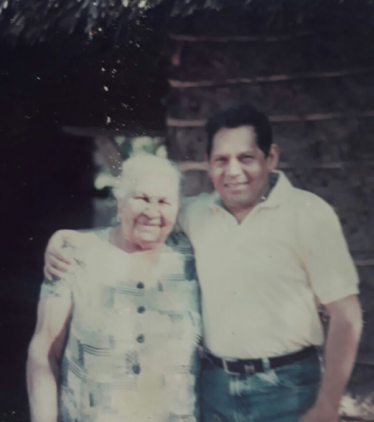Rosendo Romero y su mama