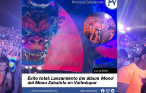 Éxito total: Lanzamiento del álbum 'Mono' de Mono Zabaleta en Valledupar