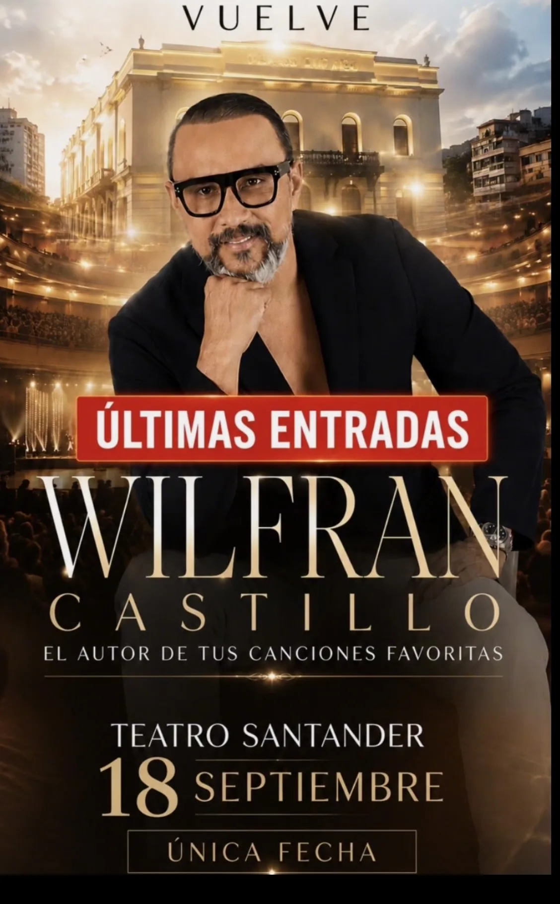 Wilfran Castillo llega a Bucaramanga con un concierto histórico