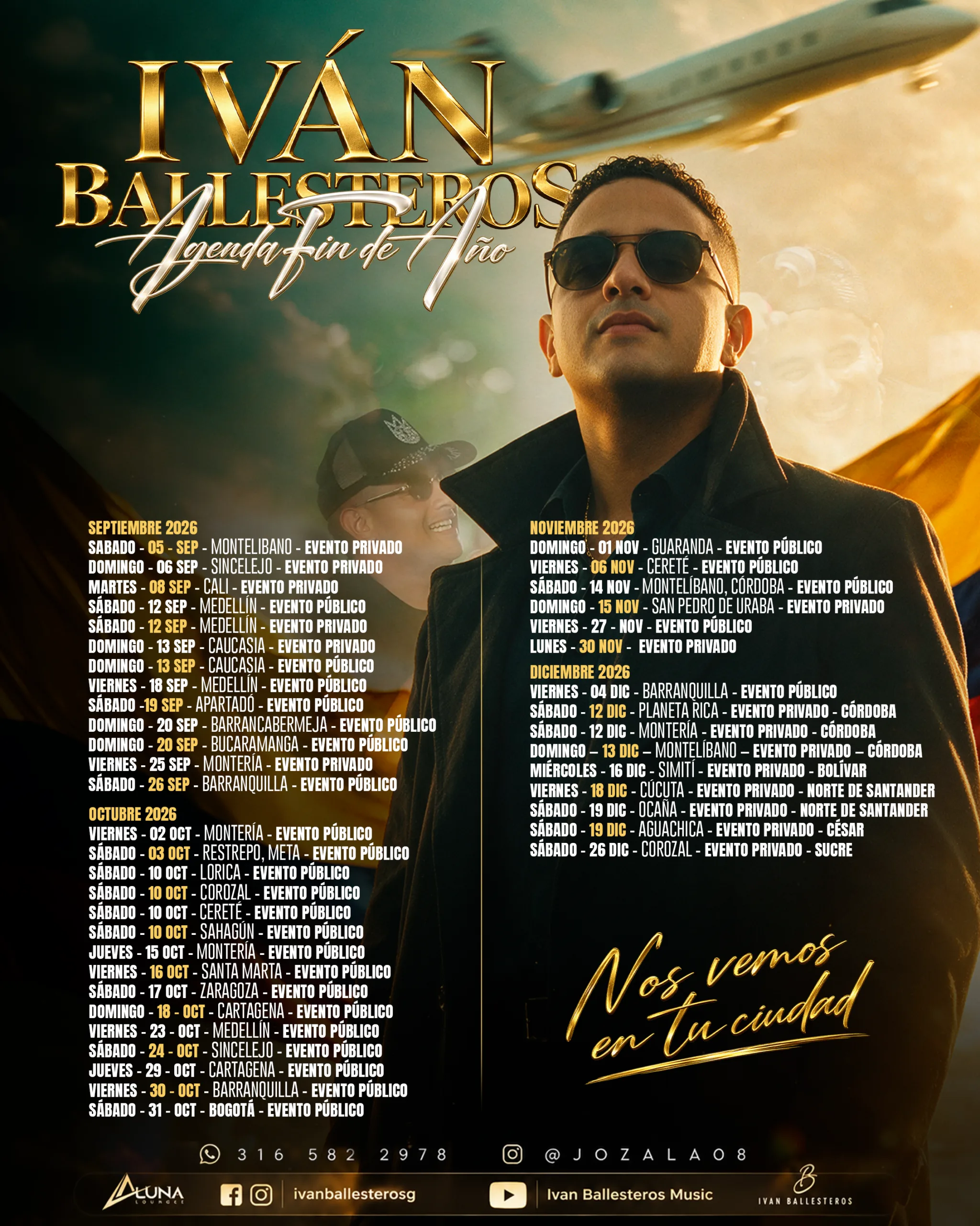 Iván Ballesteros cierra el año como uno de los artistas más solicitados del vallenato Iván Ballesteros cierra el año como uno de los artistas más solicitados del vallenato